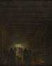 Gang van de Saint-Lazare-gevangenis - Hubert Robert — weergave van het kunstwerk