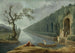 Tuinscène met een kanaal - Hubert Robert — weergave van het kunstwerk