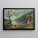 Tuinscène met een kanaal - Hubert Robert — ingelijst kunstwerk aan de muur