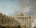 L'École de chirurgie en construction - Hubert Robert — weergave van het kunstwerk