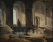 Lavandières in een Romeinse architectuur - Hubert Robert — weergave van het kunstwerk
