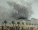 L'Incendie de l'Opéra gezien vanaf de tuinen van het Palais-Royal op 8 juni 1781 - Hubert Robert — weergave van het kunstwerk