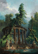 Le Bassin de baignade - Hubert Robert — weergave van het kunstwerk