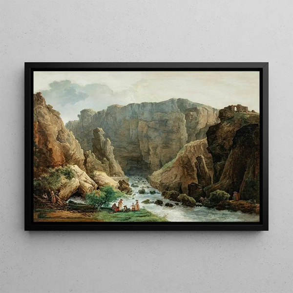 Hubert Robert - The Springs At Fontaine De Vaucluse.webp