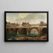 De sloop van de huizen op de Pont Notre-Dame in Parijs - Hubert Robert — ingelijst kunstwerk aan de muur