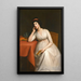 Portret van een dame vermoedelijk Lady Charlotte McDonnell, gravin van Antrim - Hugh Douglas Hamilton — ingelijst kunstwerk aan de muur