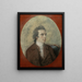 Portret van Thomas Roberts 1748-1777 Kunstenaar - Hugh Douglas Hamilton — ingelijst kunstwerk aan de muur
