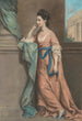 Portret van een dame - Hugh Douglas Hamilton — weergave van het kunstwerk