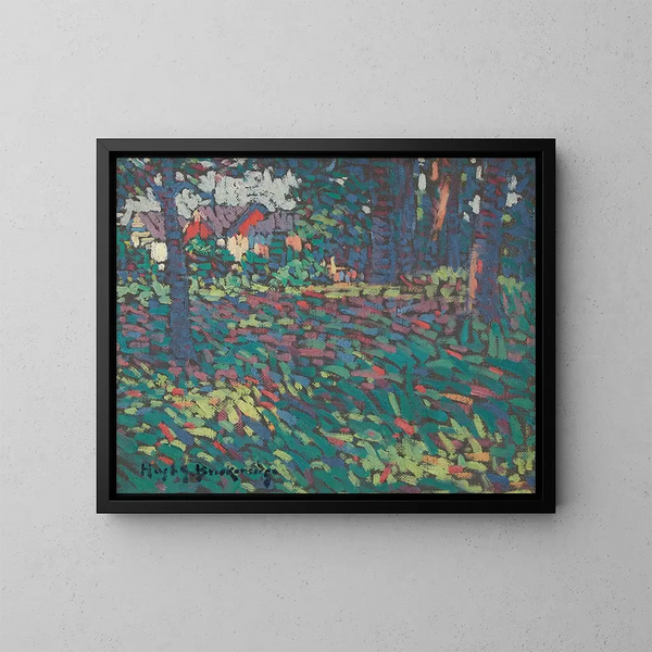 Landschapschilderij zomerse landschap in Langhorne, Pennsylvania - Hugh Henry Breckenridge — ingelijst kunstwerk aan de muur