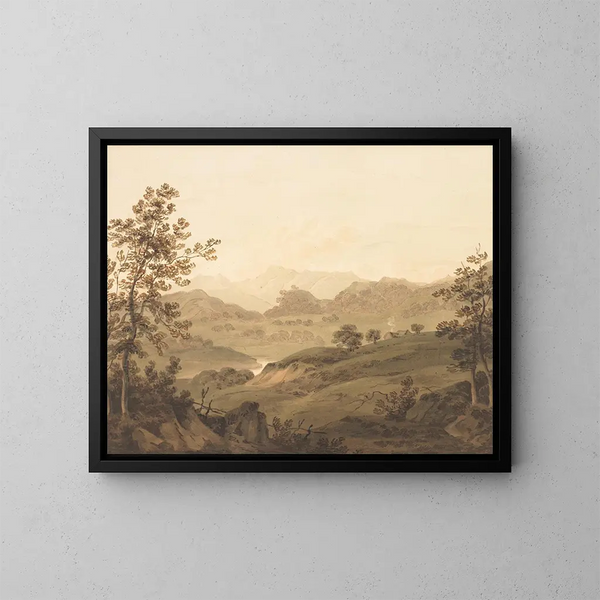 Landschap van Noord-Wales - Hugh William Williams — ingelijst kunstwerk aan de muur