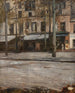 Een straat in Parijs Studie van Montmartre - Hugo Birger — weergave van het kunstwerk