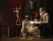 L'Atelier de l'artiste avec autoportrait - Hugo Birger — weergave van het kunstwerk