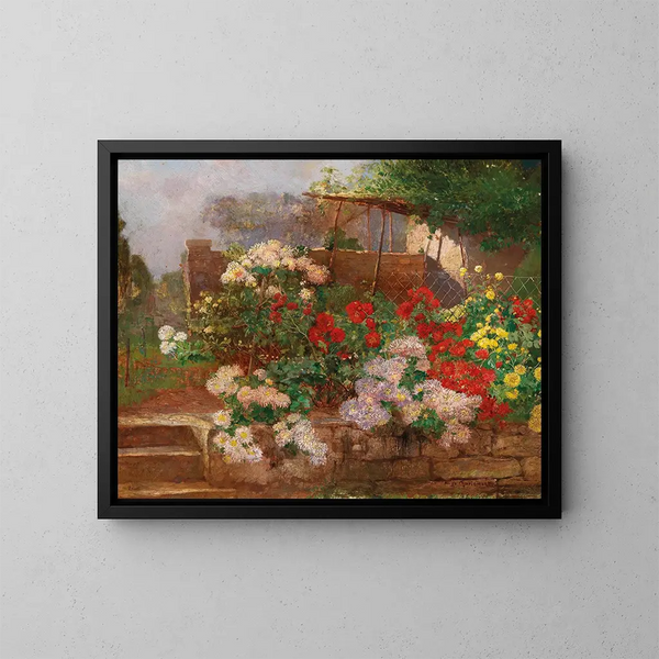 Tuin in Brioni - Hugo Charlemont — ingelijst kunstwerk aan de muur