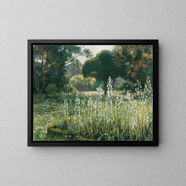 Hyacinthes d'été, glaïeuls galtoniens - Hugo Charlemont — ingelijst kunstwerk aan de muur