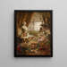 Still life with the heir prince Rodolphe bust - Hugo Charlemont — framed artwork on a wall
