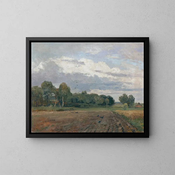 Noord-Europees landschap - Hugo Darnaut — ingelijst kunstwerk aan de muur