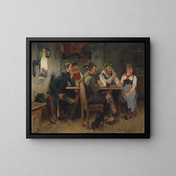 Op de testbank - Hugo Kauffmann — ingelijst kunstwerk aan de muur