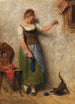 Young girl with cat - Hugo Kauffmann — artwork view