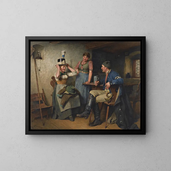 Ça te va bien - Hugo Kauffmann — ingelijst kunstwerk aan de muur