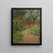 Garden of Flowers - Hugo Mühlig — framed artwork on a wall