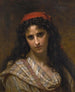 Een zeldzame schoonheid - Hugues Merle — weergave van het kunstwerk