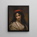 Een zeldzame schoonheid - Hugues Merle — ingelijst kunstwerk aan de muur