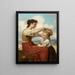 Kruidenkrans van bloemen - Hugues Merle — ingelijst kunstwerk aan de muur