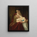 Affectie moeder - Hugues Merle — ingelijst kunstwerk aan de muur