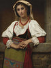 La fille napolitaine - Hugues Merle — weergave van het kunstwerk