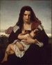 De scharlaken brief - Hugues Merle — weergave van het kunstwerk