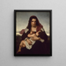 De scharlaken brief - Hugues Merle — ingelijst kunstwerk aan de muur