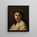 Pensées lointaines - Hugues Merle — ingelijst kunstwerk aan de muur