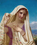 Jonge vrouw met sluier - Hugues Merle — weergave van het kunstwerk