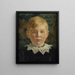 Portret van jeugd van Joseph Luns - Huib Luns — ingelijst kunstwerk aan de muur