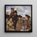 I dagvognen, Brother of the artist - Hans Smidth — framed artwork on a wall