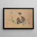 Portret van Basho - Ichijun — ingelijst kunstwerk aan de muur