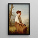 The Shepherdess - Ida Silfverberg — framed artwork on a wall
