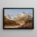 Landschap van de bergen van Silvretta met Schattenspitze en Eckhorn - Ignaz Dorn — ingelijst kunstwerk aan de muur