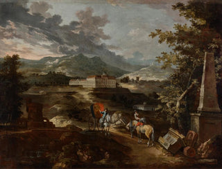 Ignaz Flurer - Landschaft mit Schloss Stattenberg.webp