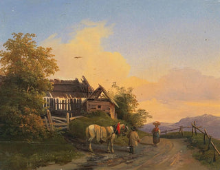 Ignaz Raffalt - Returning Home at Dusk.webp