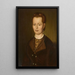 Portret van Elise Hugel - Ignaz Weisser — ingelijst kunstwerk aan de muur