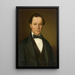 Portret van Joseph Hugel de Bonndorf - Ignaz Weisser — ingelijst kunstwerk aan de muur
