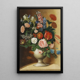 Ignc Klimkovi - Vase with Garden Flowers.webp