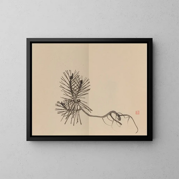 Keinen shugajō Pl07 - Imao Keinen — ingelijst kunstwerk aan de muur