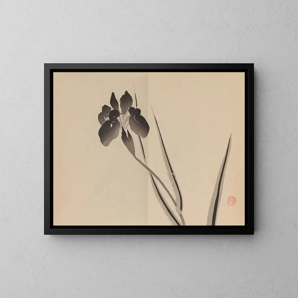 Geen werk getiteld "Keinen shugajo Pl21" wordt erkend in de kunstgeschiedenis. - Imao Keinen — ingelijst kunstwerk aan de muur
