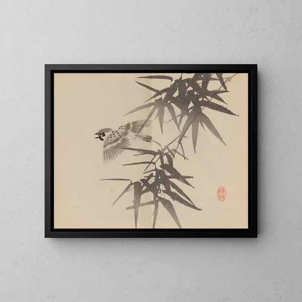 Keinen shugajō Pl. 66 - Imao Keinen — ingelijst kunstwerk aan de muur