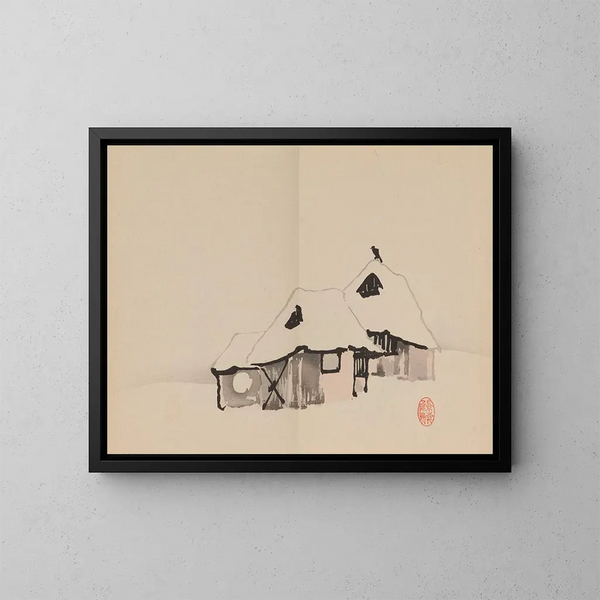 Keinen shugajō Pl72 - Imao Keinen — ingelijst kunstwerk aan de muur