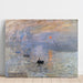 Reproductie van het schilderij Impression Soleil Levant - Claude Monet