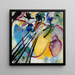 Improvisatie 26 roeien - Wassily Kandinsky — ingelijst kunstwerk aan de muur