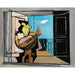 Reproductie van het schilderij Binnenkant met balkon van Louis Marcoussis